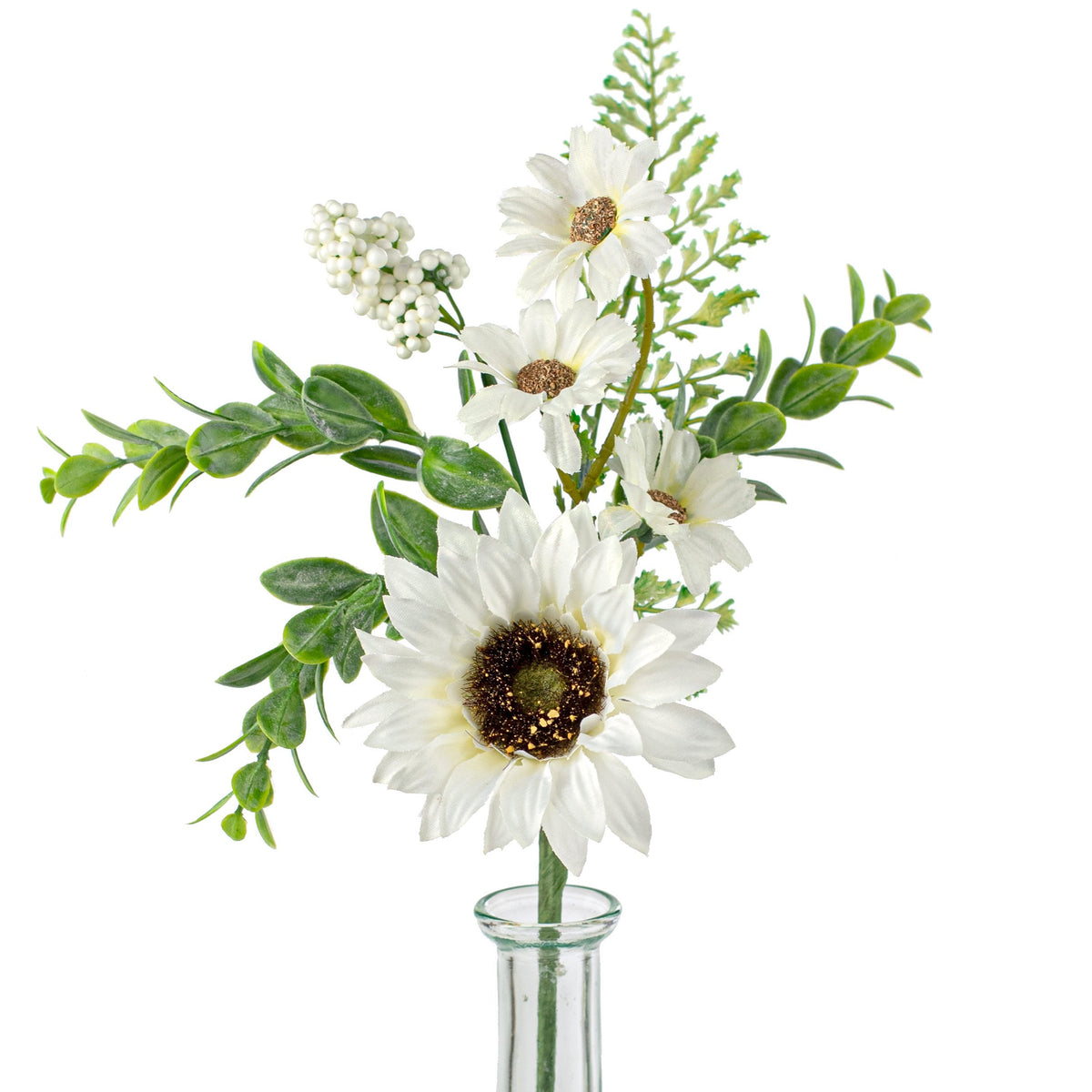 14" Sunflower Pick: Cream Item Number: FH805035