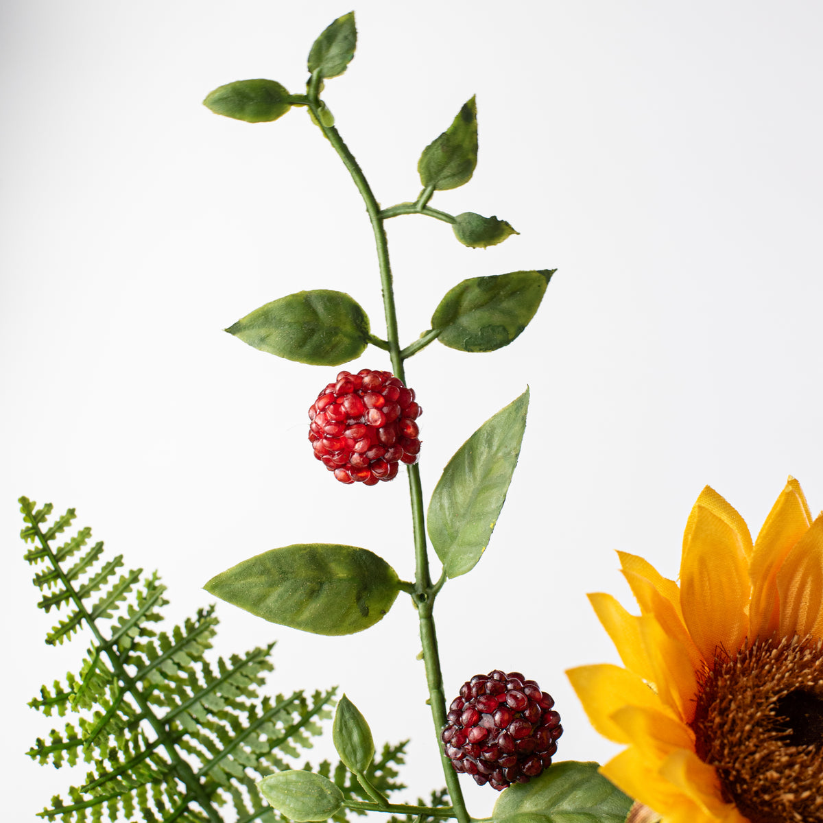 16" Sunflower, Raspberry & Fern Pick Lifestyle Photo