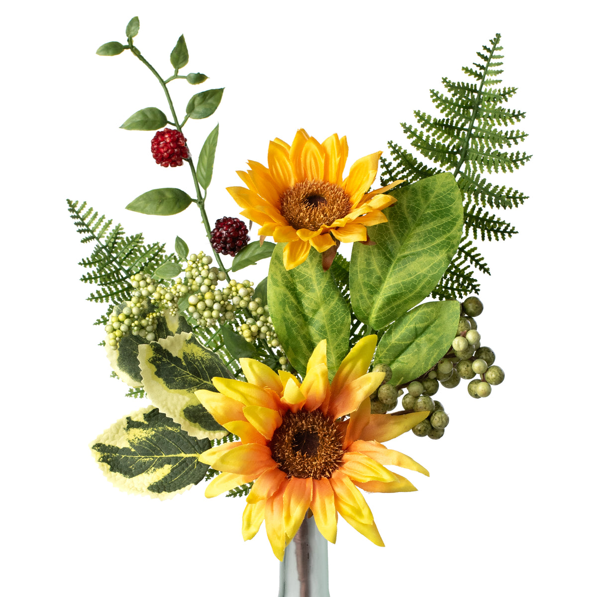 16" Sunflower, Raspberry & Fern Pick Item Number: 210468