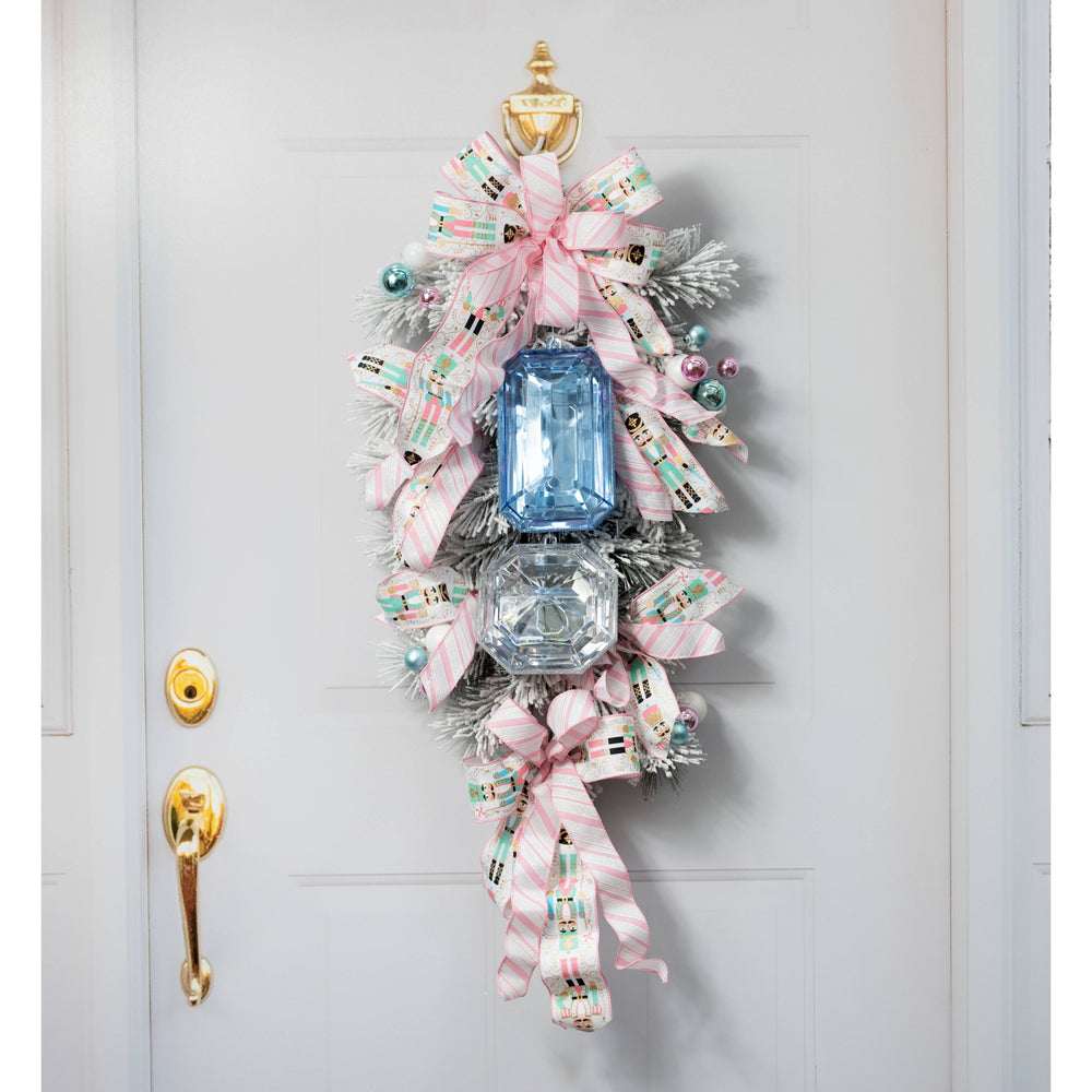 7.75" Tall Jewel Gem Ornament: Blue Lifestyle Photo