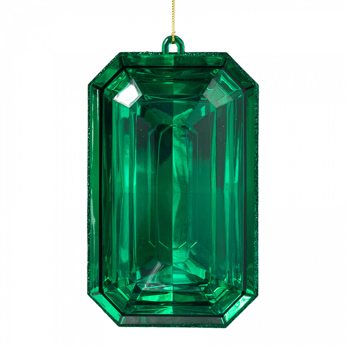 7.75" Tall Jewel Gem Ornament: Emerald Green Item Number: 208032