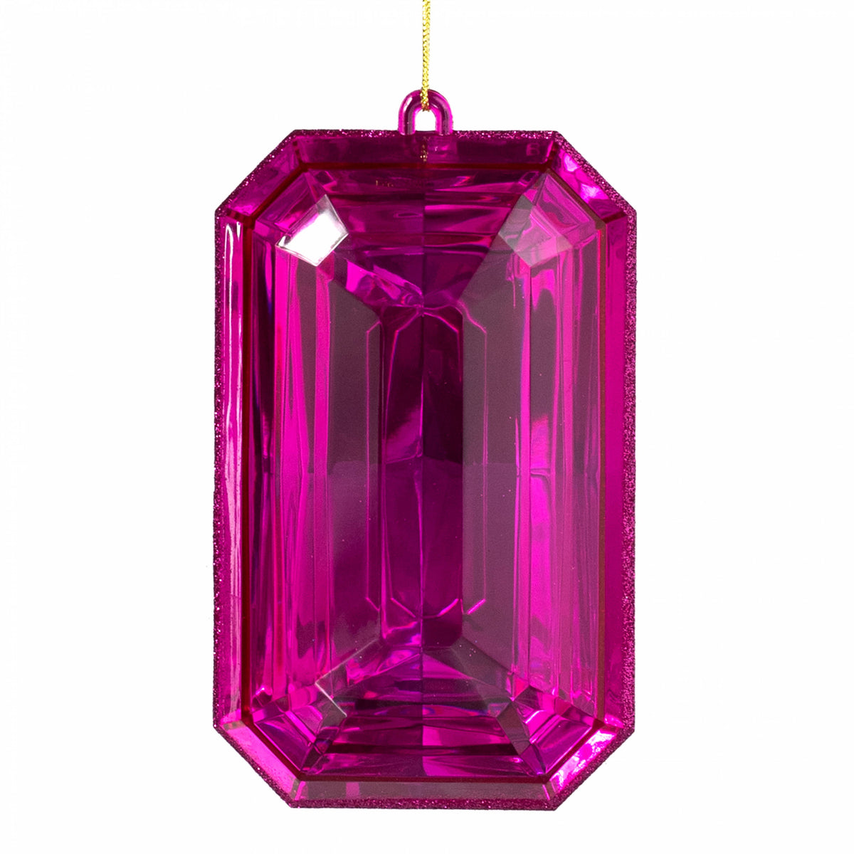 7.75" Tall Jewel Gem Ornament: Fuchsia Pink Item Number: 244980