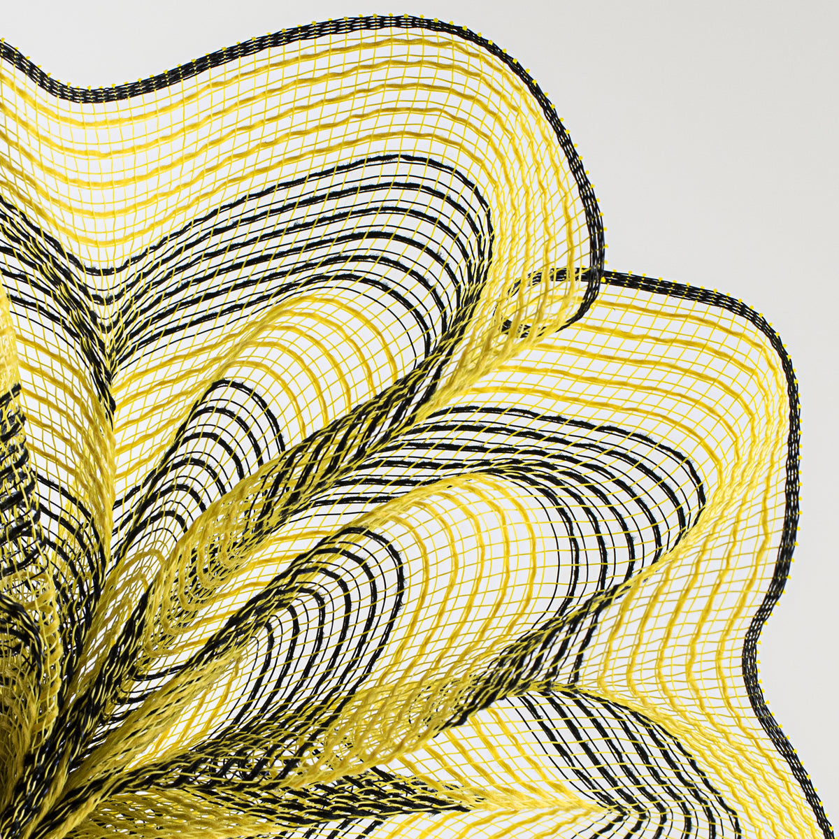 10" Thin Stripe Fabric Mesh: Yellow & Black Lifestyle Photo