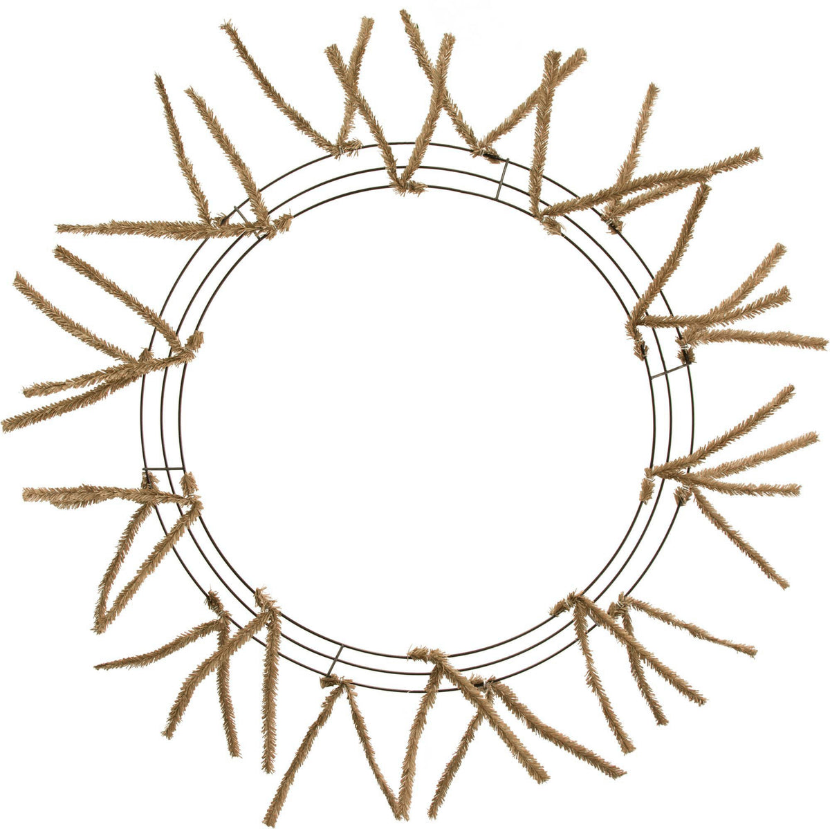 20-30" Tinsel Work Wreath Form: Burlap Item Number: XX7506W4