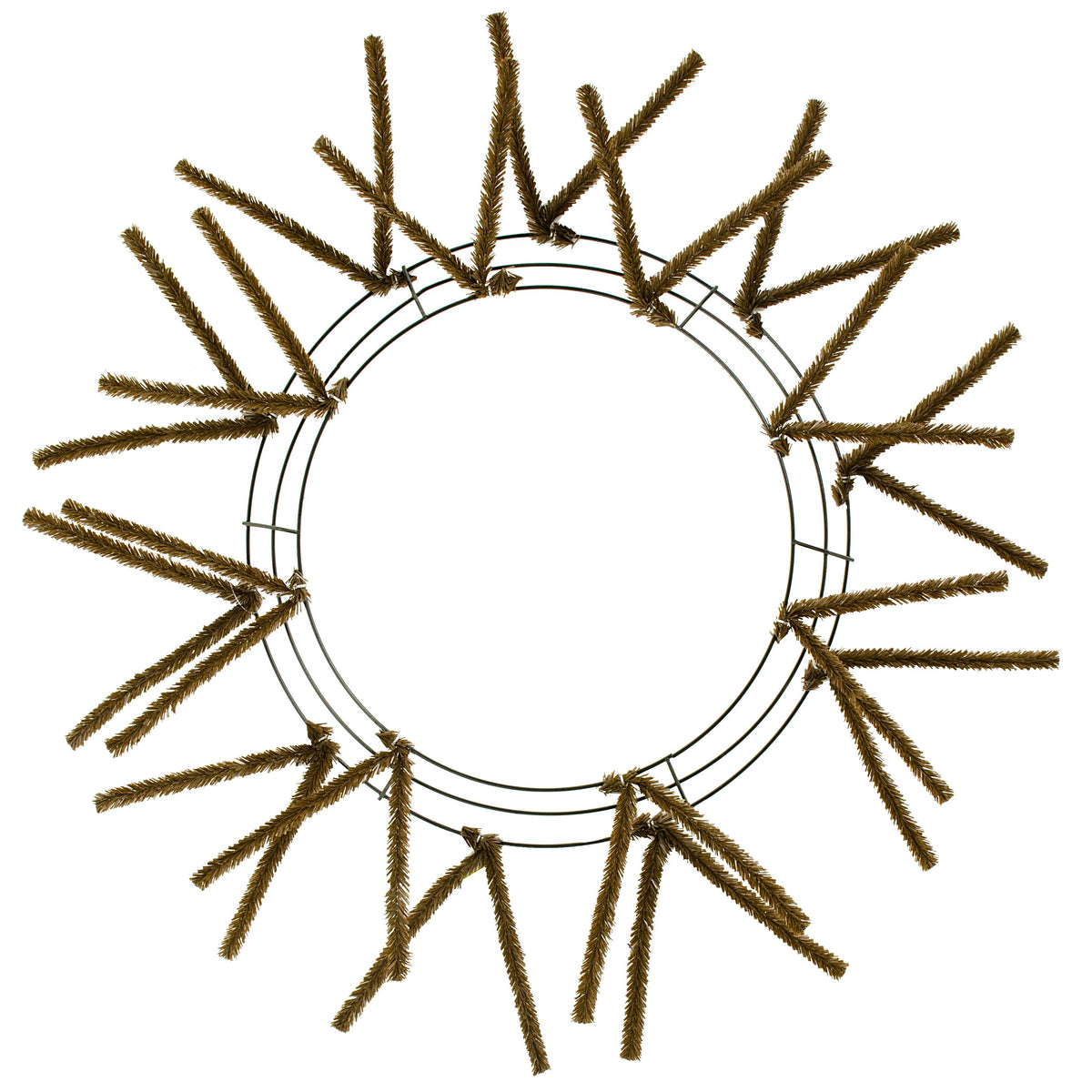 15-24" Tinsel Work Wreath Form: Chocolate Brown Item Number: XX750440