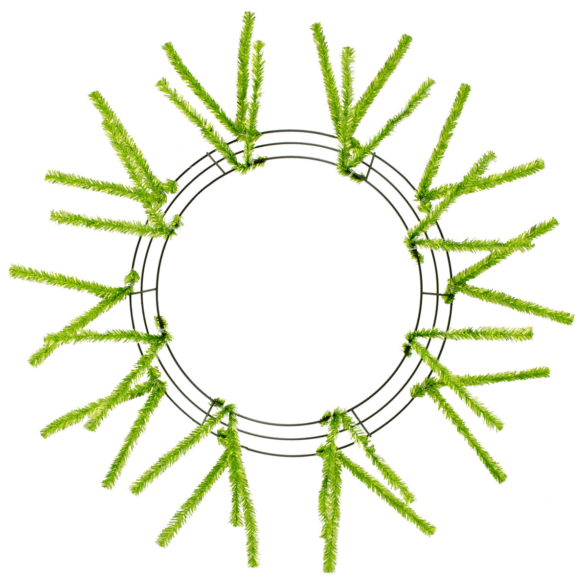 15-24" Tinsel Work Wreath Form: Metallic Lime Green Item Number: XX751137