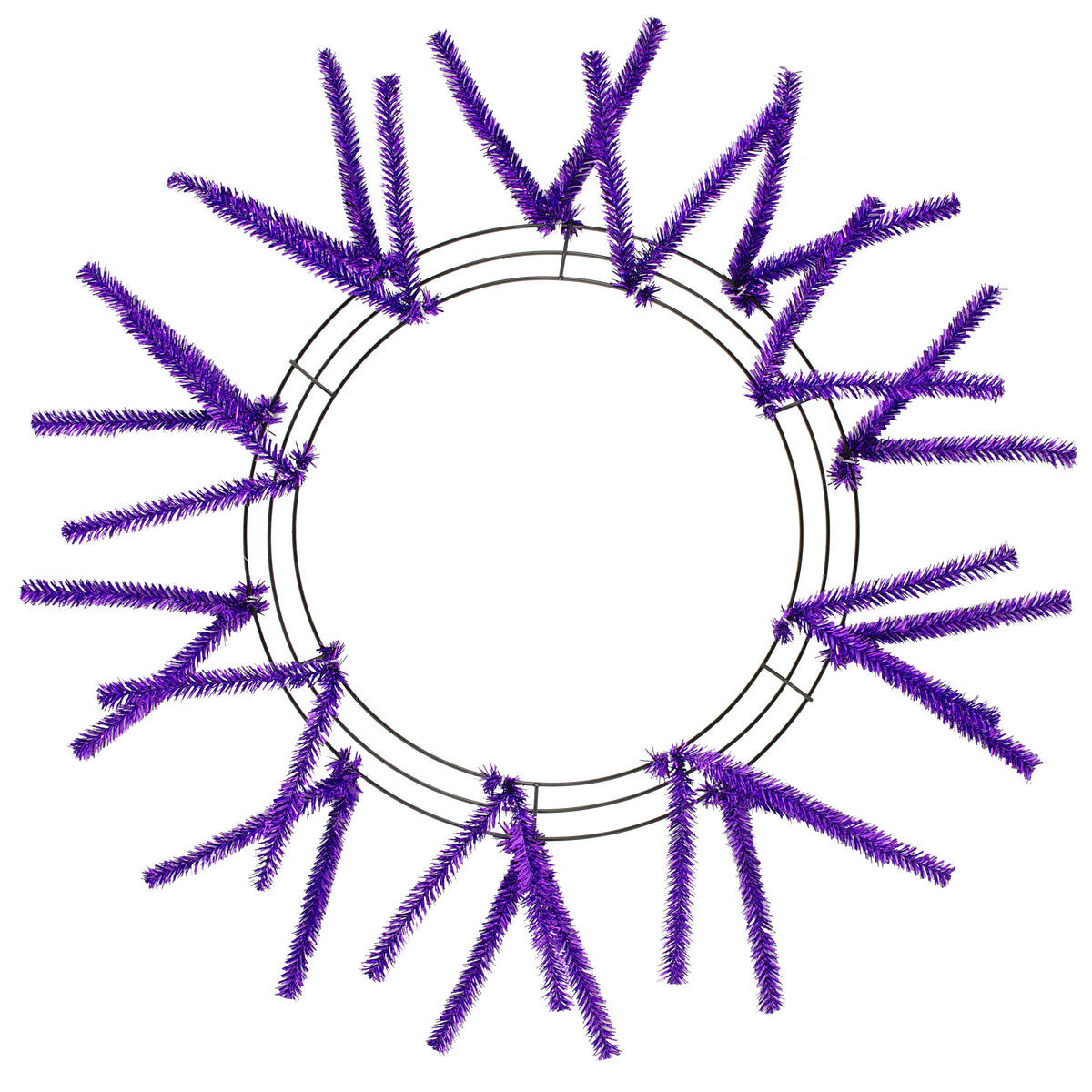 15-24" Tinsel Work Wreath Form: Metallic Purple Item Number: XX751123