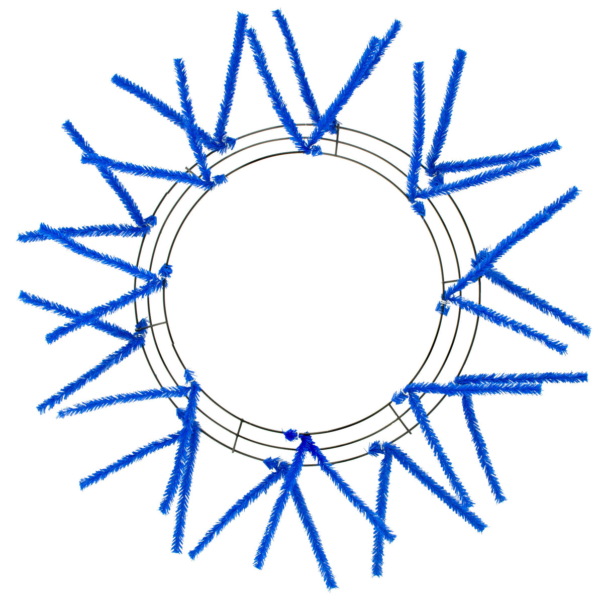 15-24" Tinsel Work Wreath Form: Royal Blue Item Number: XX750425