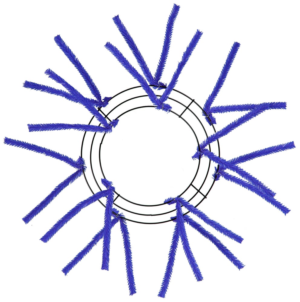 10-20" Tinsel Work Wreath Form: Royal Blue Item Number: XX167825