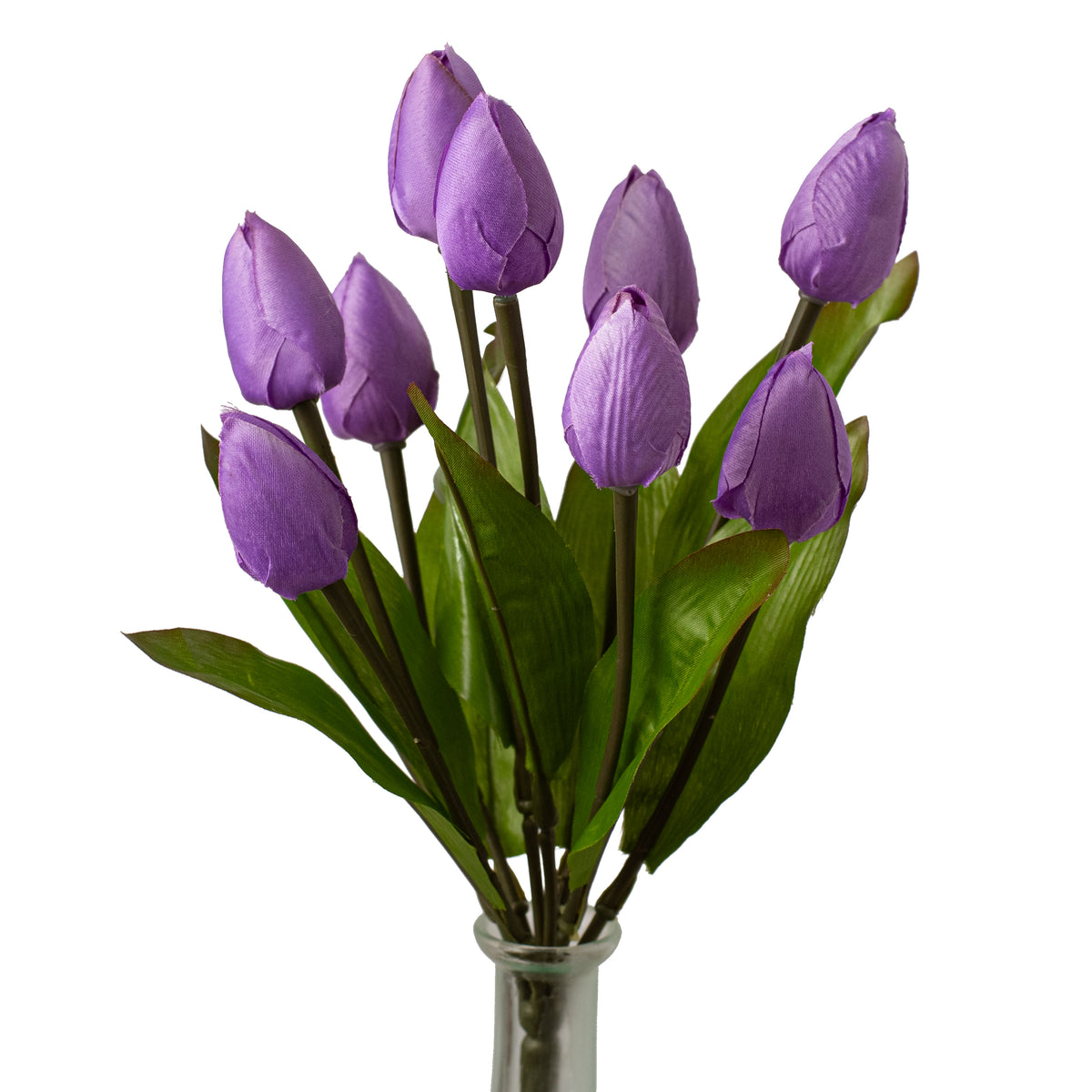 13" Tulip Bush: Lavender Purple (9 Stem) Item Number: 80310-LV