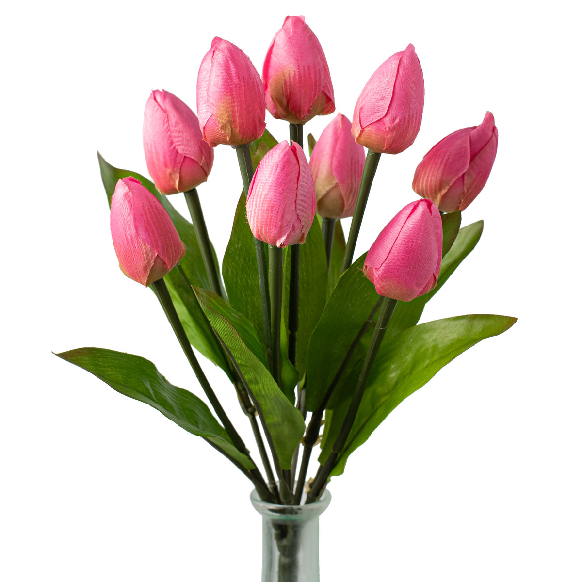 13" Tulip Bush: Pink (9 Stem) Item Number: 80310-PK