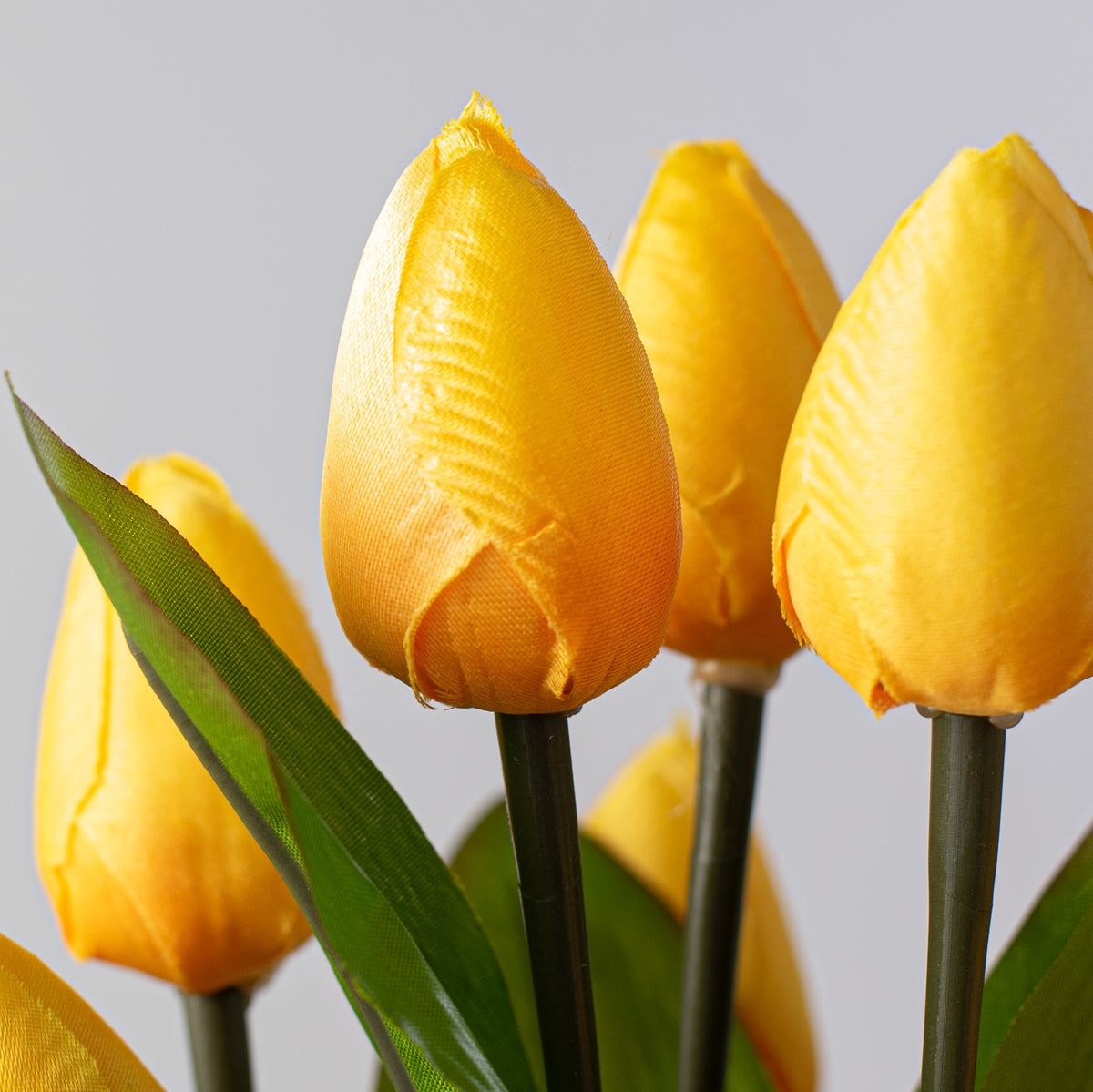 13" Tulip Bush: Yellow (9 Stem) Lifestyle Photo