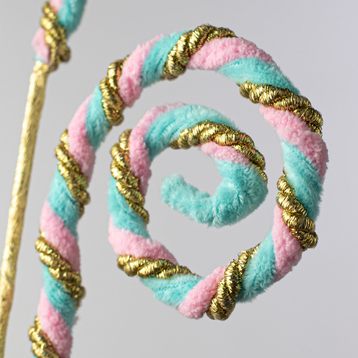 28" Twirl Spiral Curls Spray: Pink, Blue & Gold Lifestyle Photo