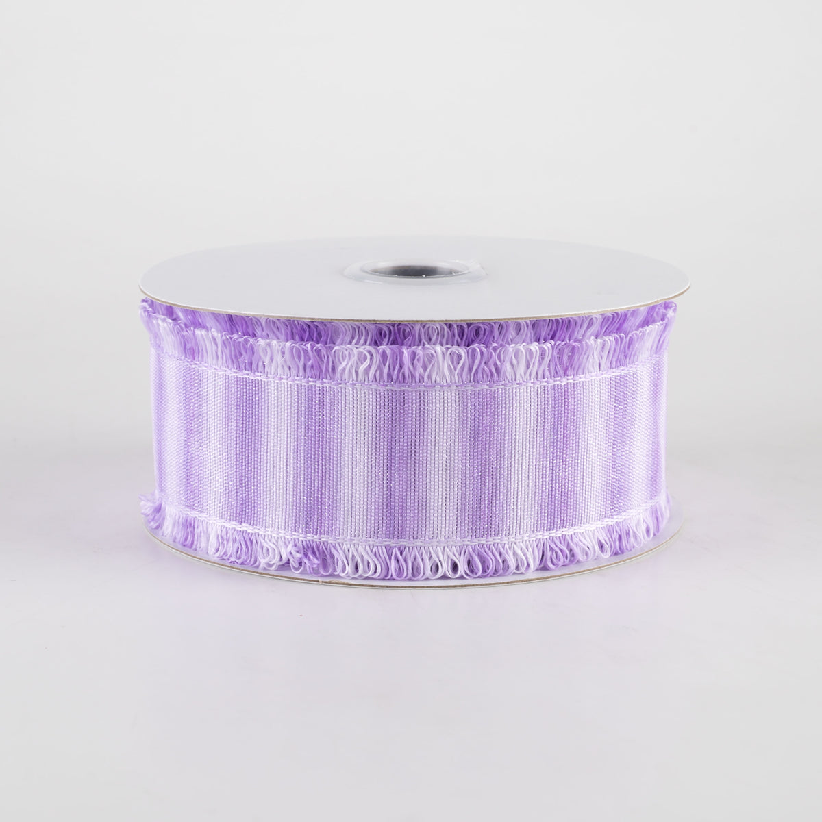 1.5" Two-Tone Fuzzy Edge Ribbon: Lavender (10 Yards)