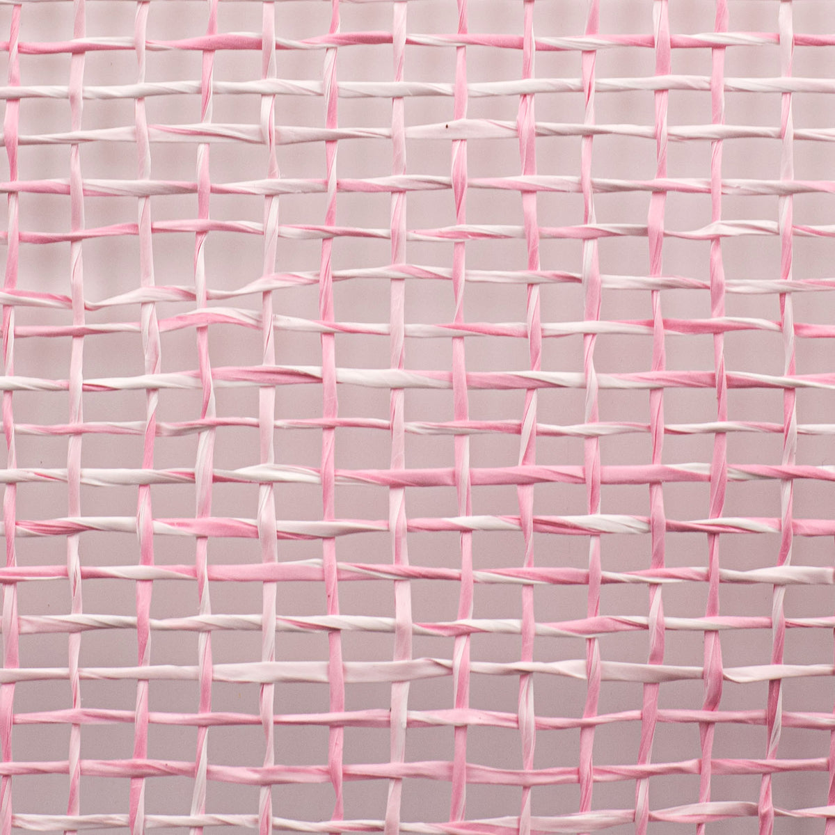 10" Two-Tone Poly Burlap Mesh: Pink & White detail photo 3