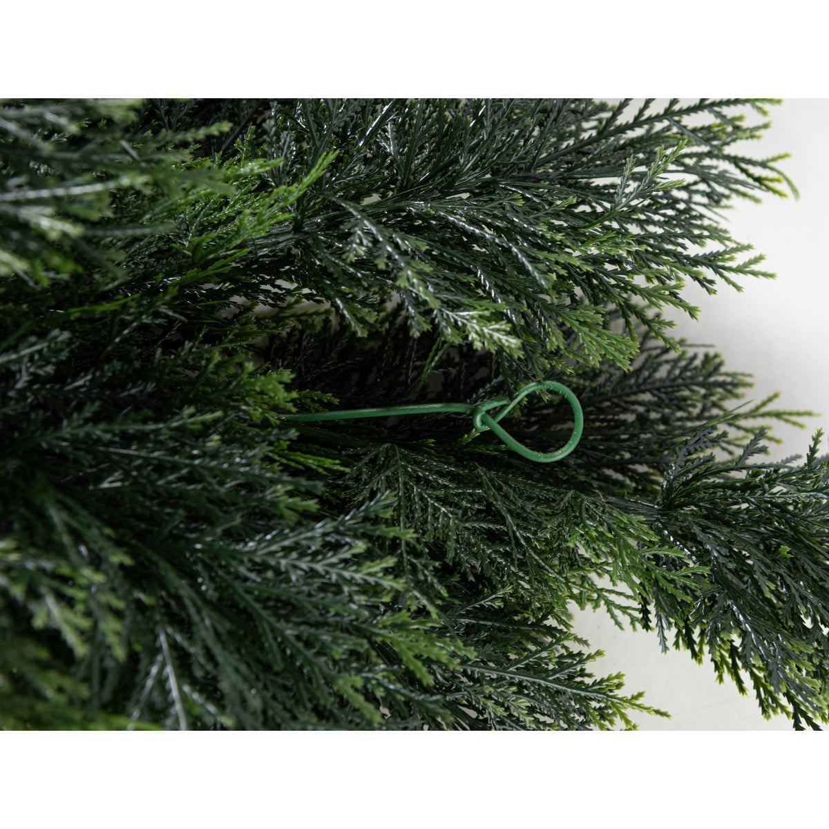 8' UV Protect Cedar Swag Garland detail photo 4