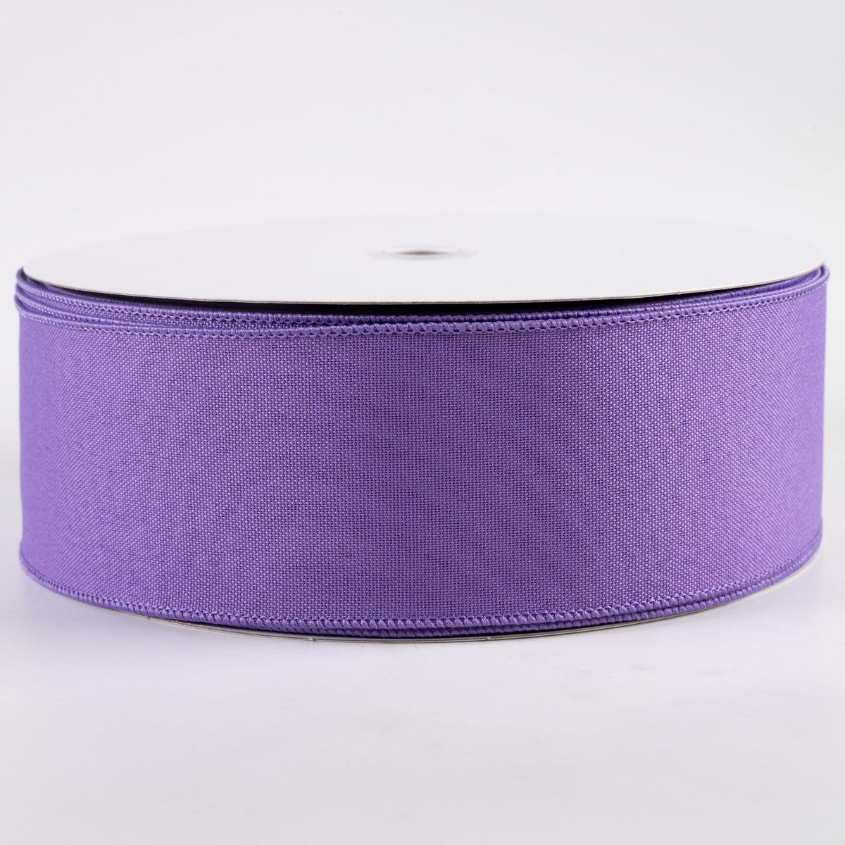 2.5" Value Faux Burlap Ribbon: Dark Lavender (50 Yards)