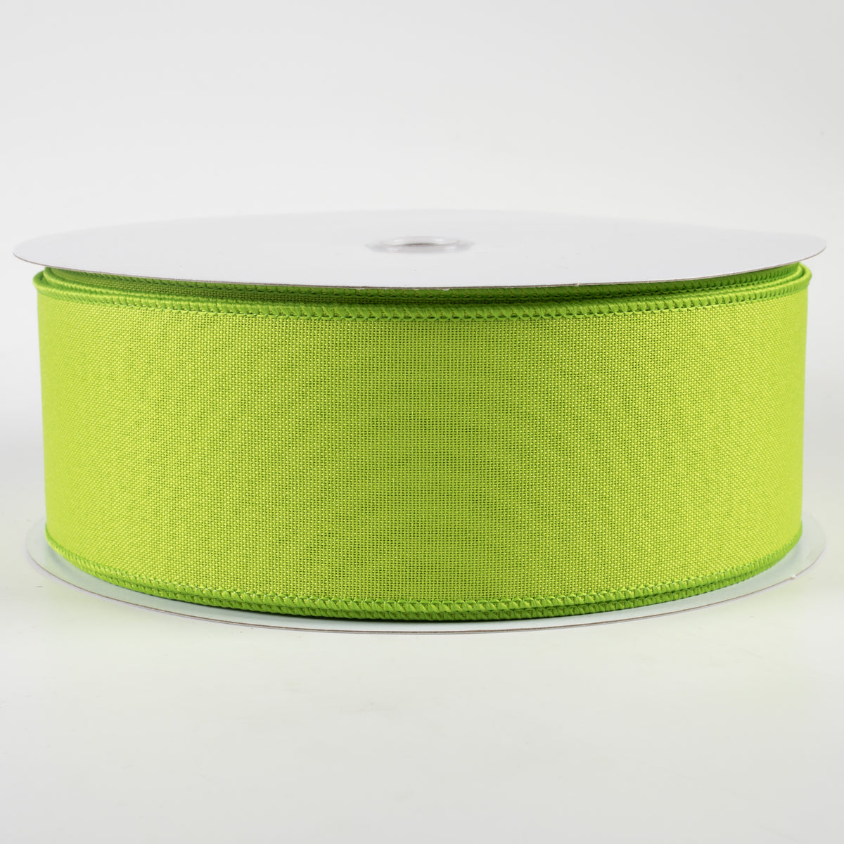 2.5" Value Faux Burlap Ribbon: Fresh Green (50 Yards)