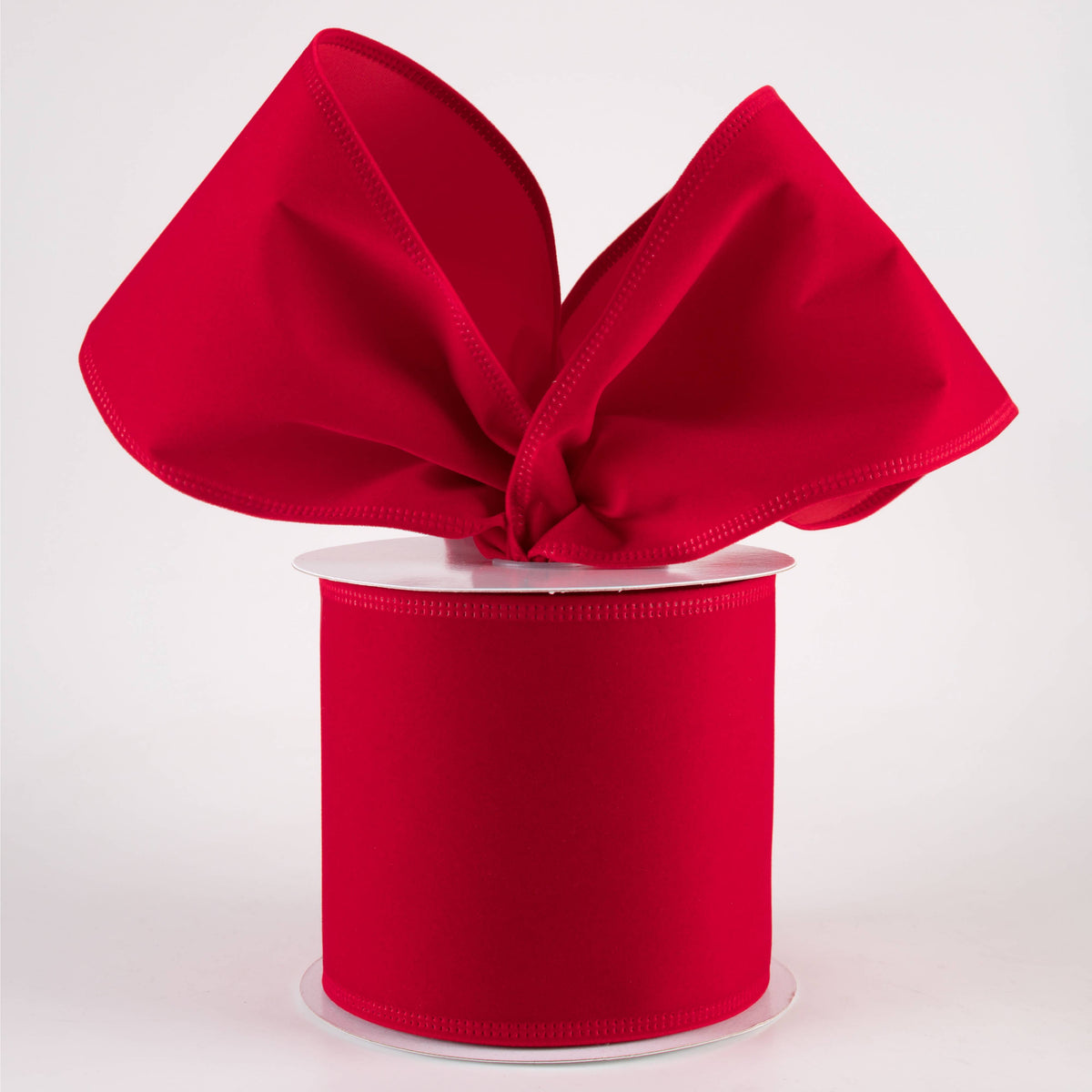 4" Value Velvet Ribbon: Bright Red (10 Yards) Lifestyle Photo