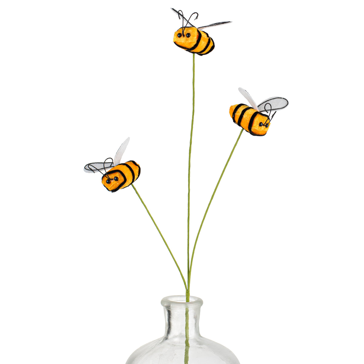 23" Velvet Bumble Bee Pick: Yellow Item Number: 241232
