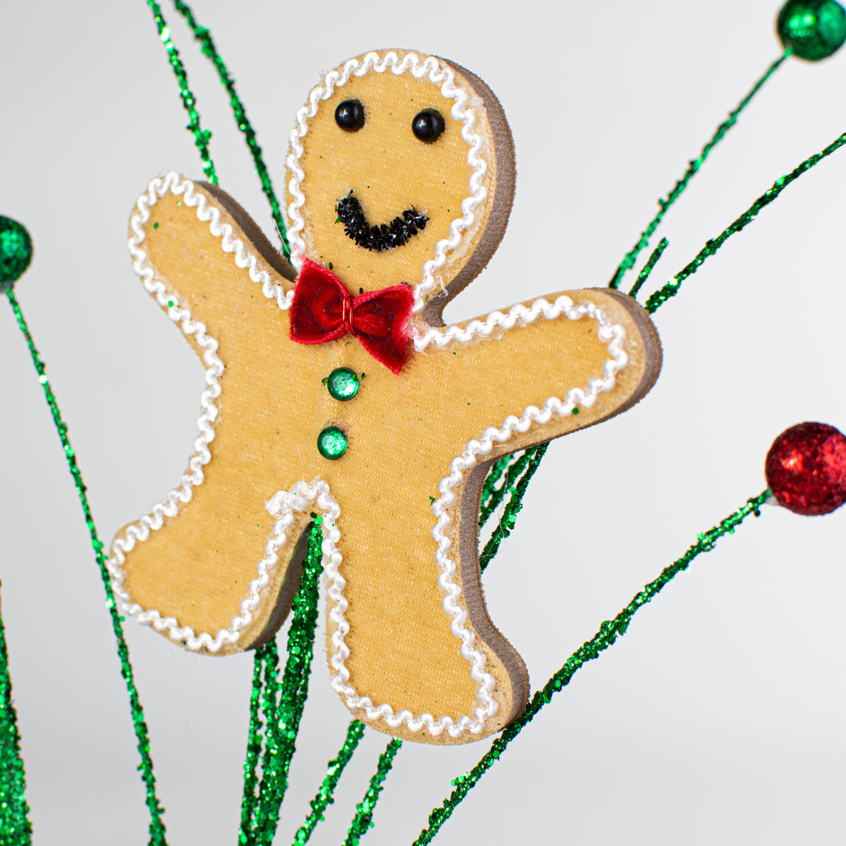 28" Velvet Gingerbread Spray Lifestyle Photo