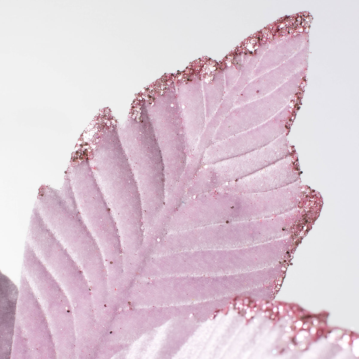 14" x 16" Velvet Poinsettia Stem: Lavender Pink Lifestyle Photo
