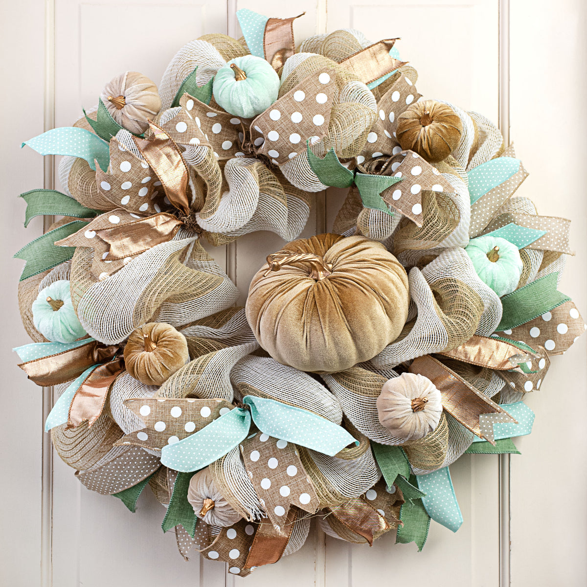 7" Velvet Pumpkin: Brown With Gold Lifestyle Photo