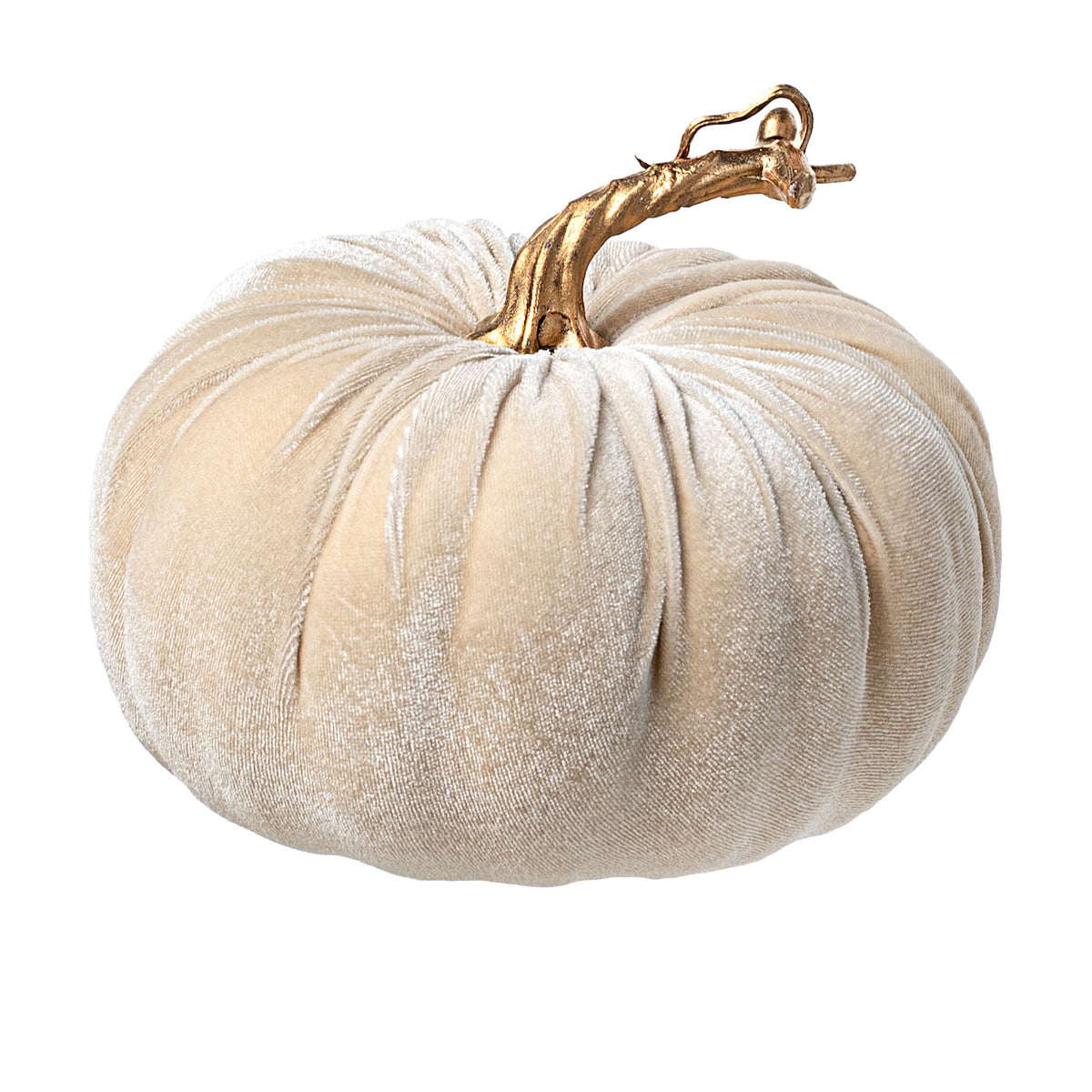 7" Velvet Pumpkin: Champagne With Gold Item Number: 56779BE