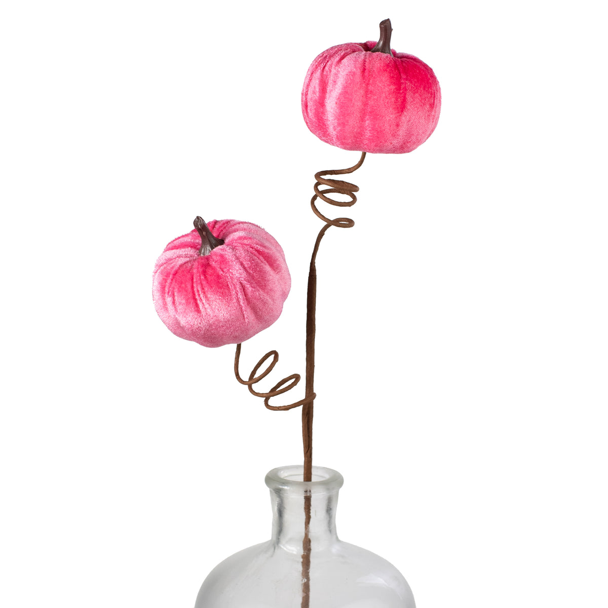 22" Velvet Pumpkins Spray: Fuchsia Pink Item Number: 57146BT