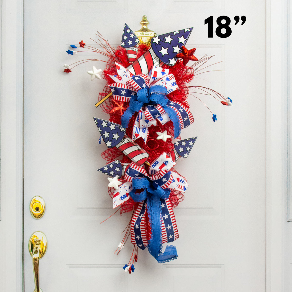 18" Waterproof Accent: Fireworks Rocket Lifestyle Photo