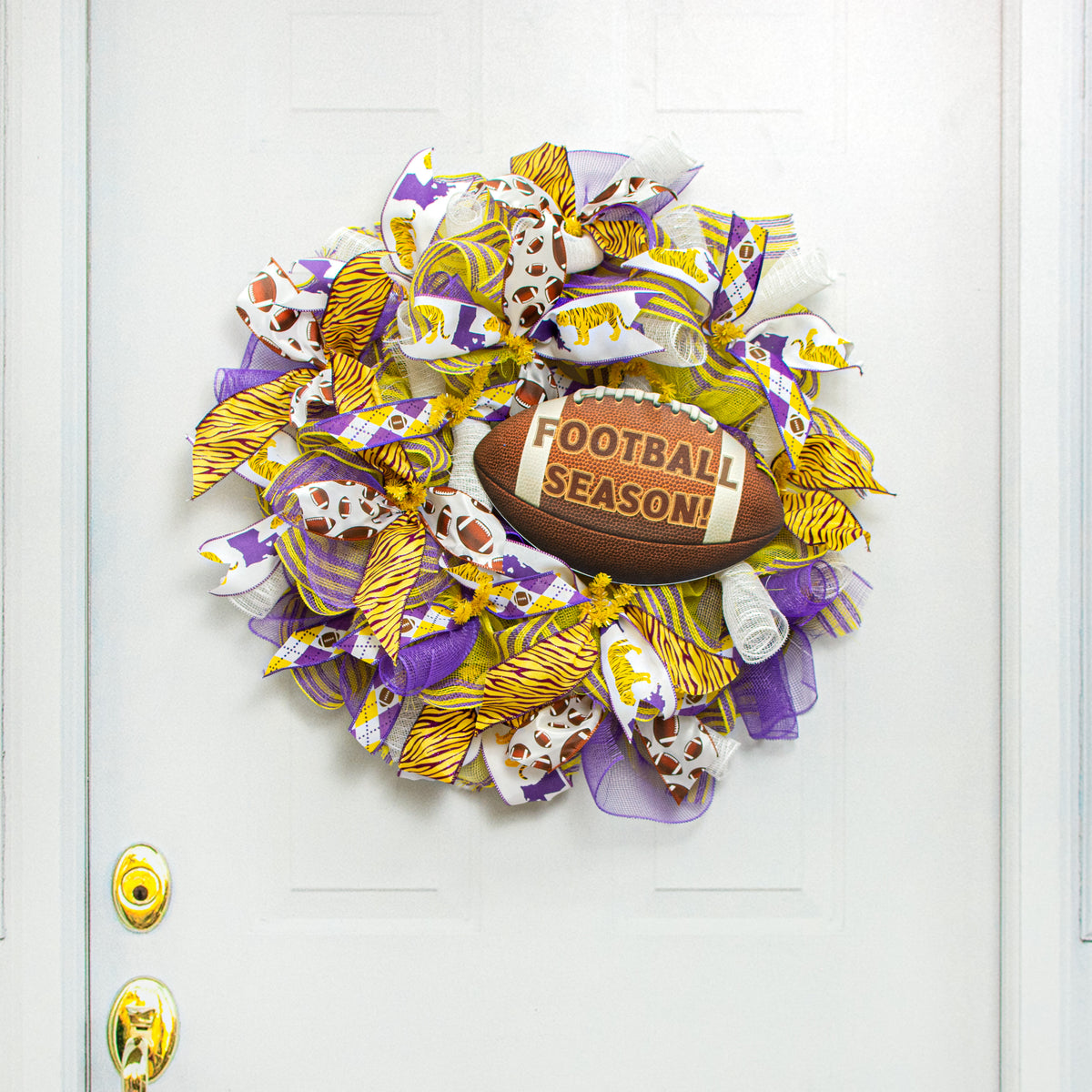 12" Waterproof Sign: Football Season Lifestyle Photo