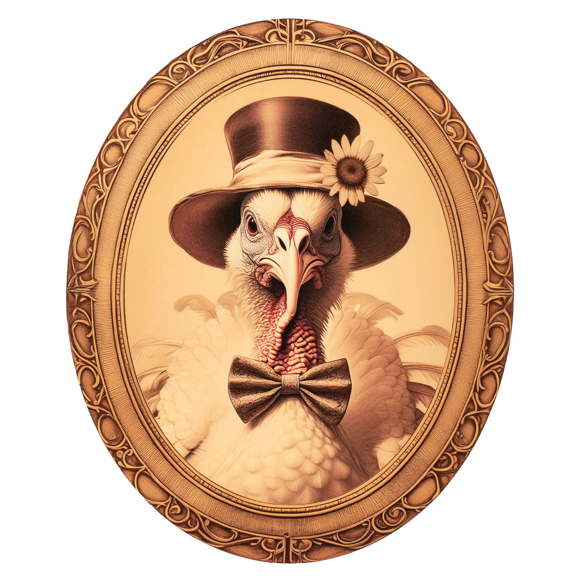 10" Waterproof Sign: Framed Mr. Turkey Item Number: CD1160NH