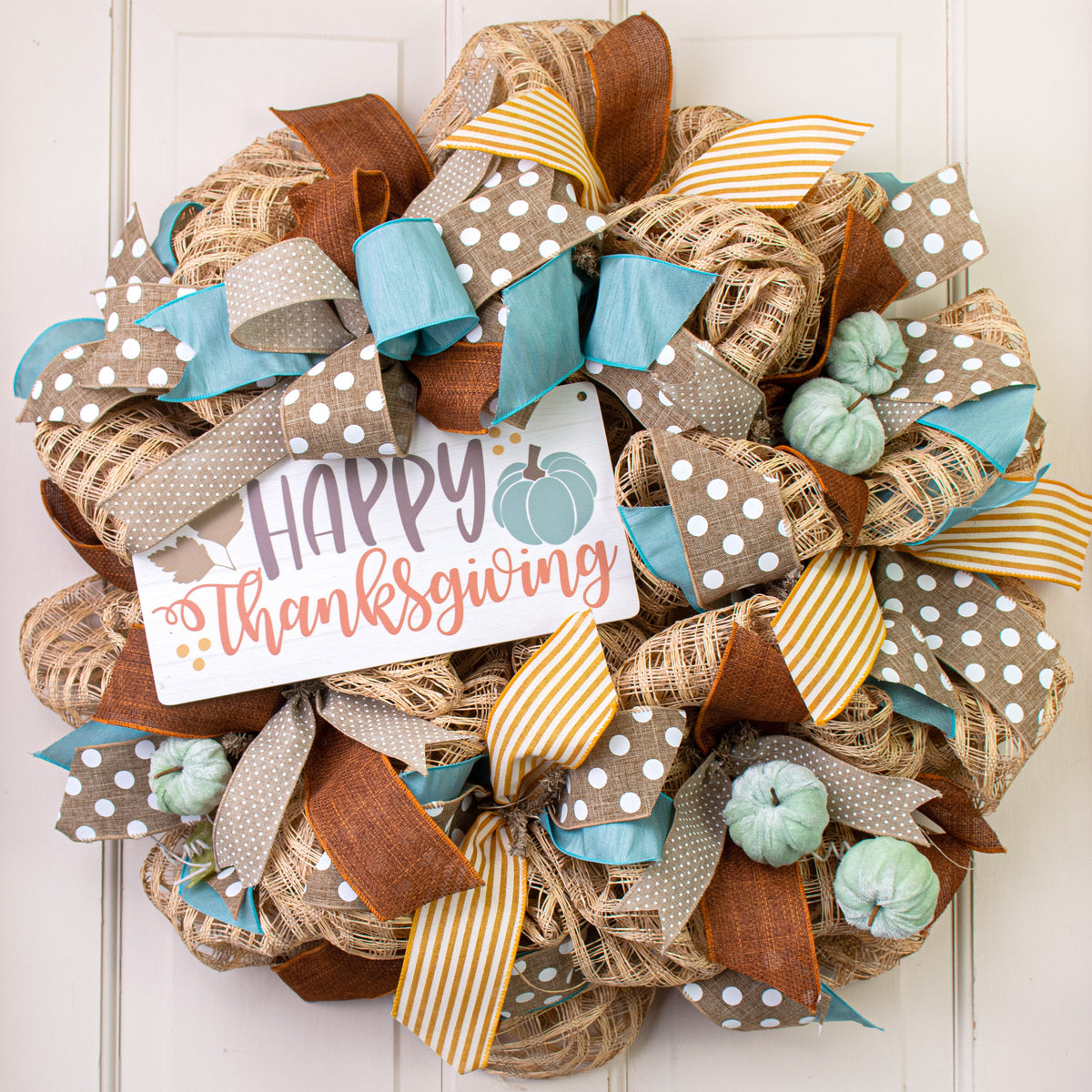 12" Waterproof Sign: Happy Thanksgiving Lifestyle Photo