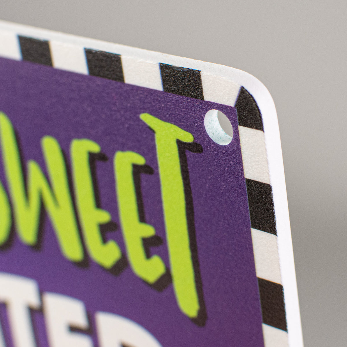 12" Waterproof Sign: Home Sweet Haunted Home detail photo 3