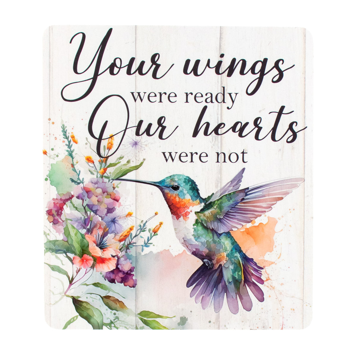 10" Waterproof Sign: Hummingbird Hearts Not Ready Item Number: CD1074NH