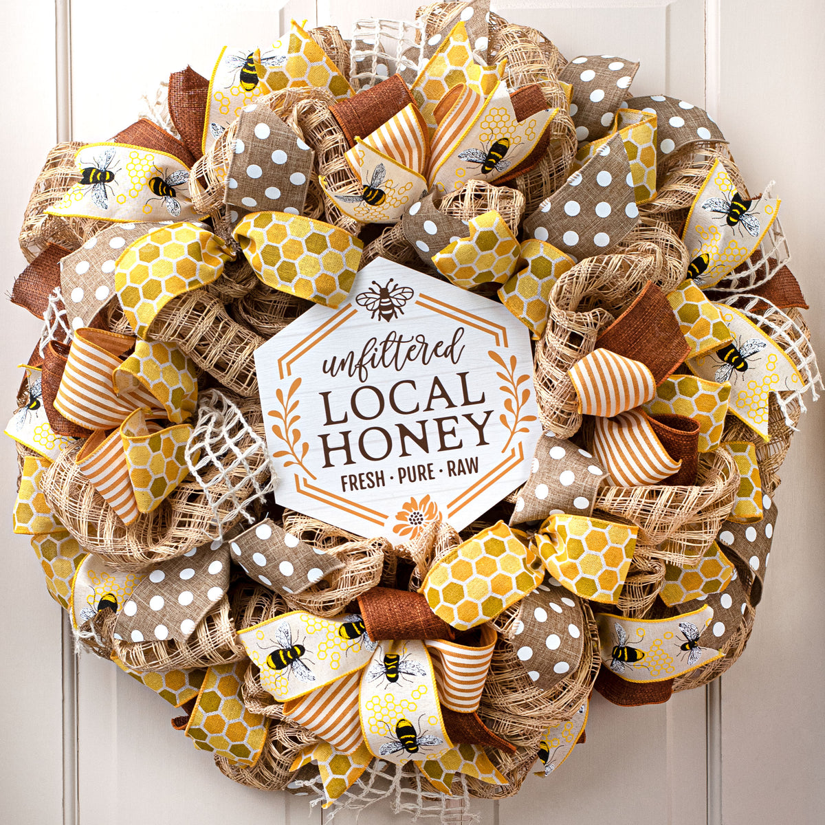 9" Waterproof Sign: Local Honey Lifestyle Photo