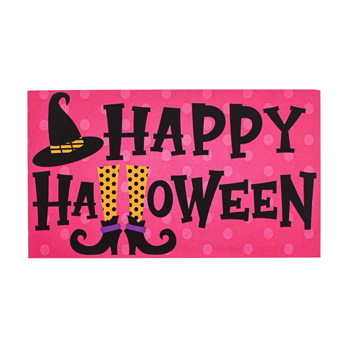 10" Waterproof Sign: Pink Happy Halloween Witch Legs Item Number: CD0955NH