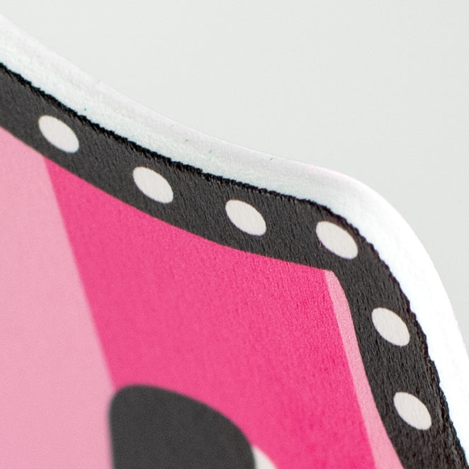 10" Waterproof Accent Sign: Scalloped Dots Pink Boo detail photo 3