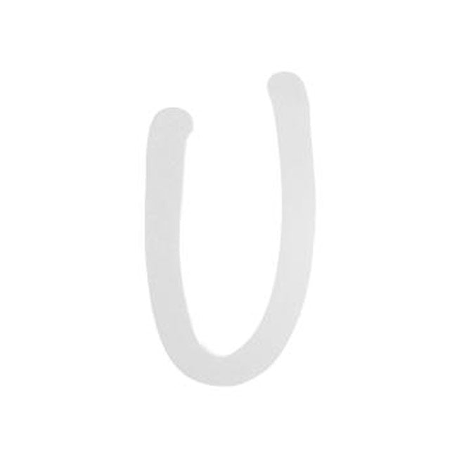 9" White Wood Script Letter: U Item Number: U9188-U