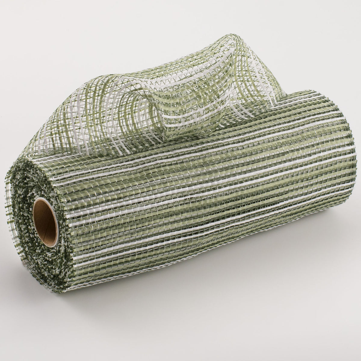 10" Wide Strip Mesh: Sage Green & White Item Number: RE8902TX