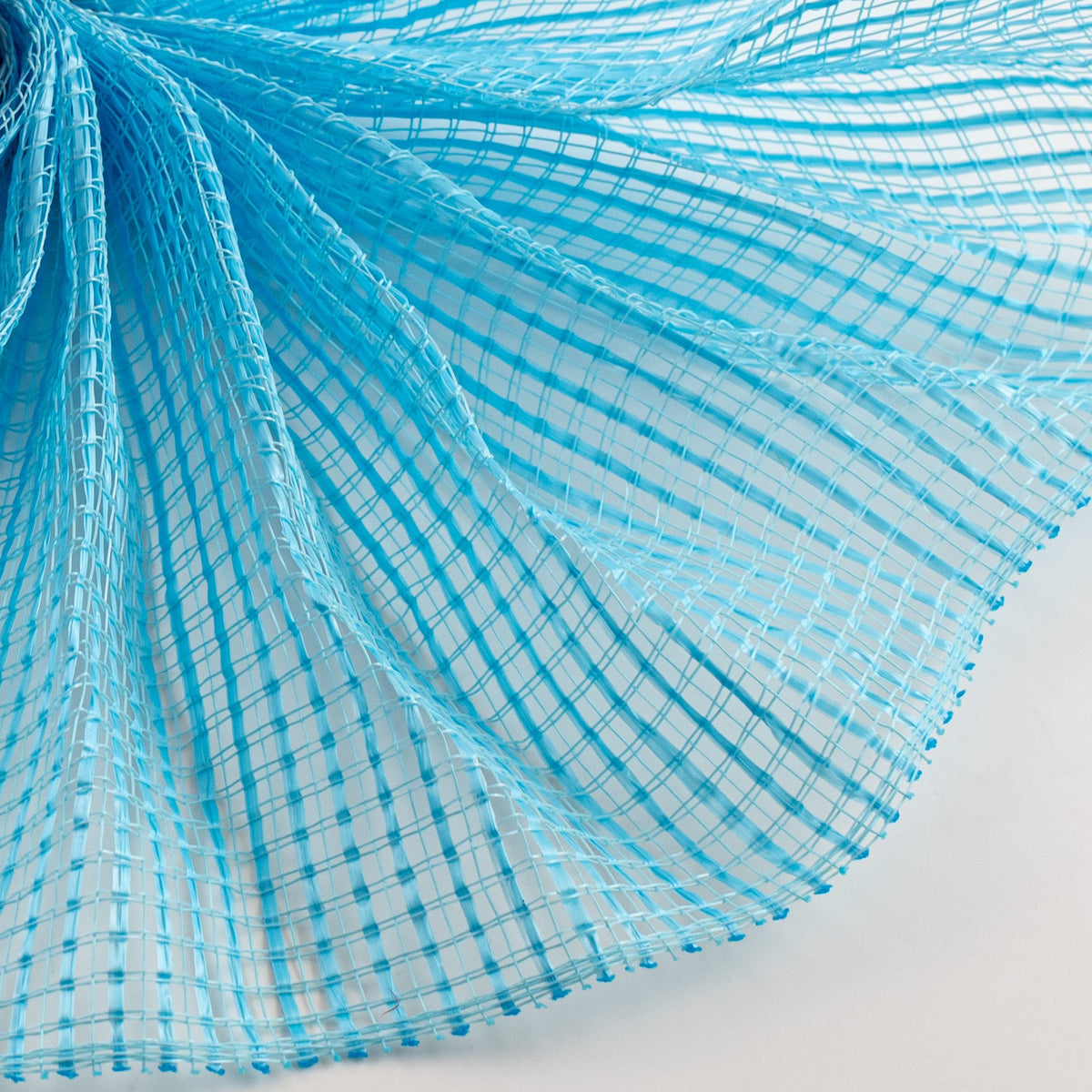 10" Wide Strip Mesh: Turquoise Blue Lifestyle Photo
