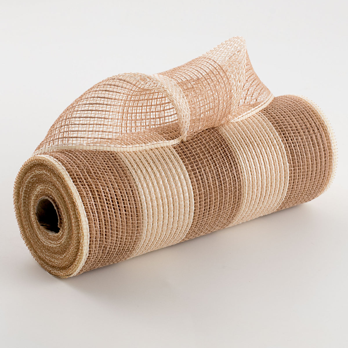 10" Wide Stripe Fabric Mesh: Natural & Cream Item Number: RY831454