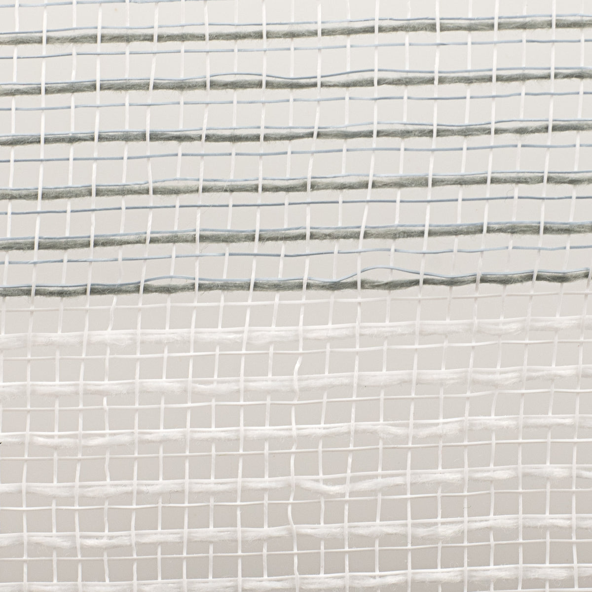 10" Wide Stripe Fabric Mesh: White & Grey detail photo 3