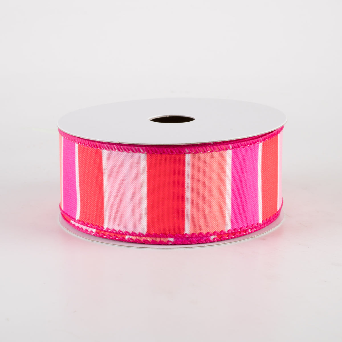 1.5" Wide Stripes Ribbon: Pink, Coral, Melon (10 Yards)