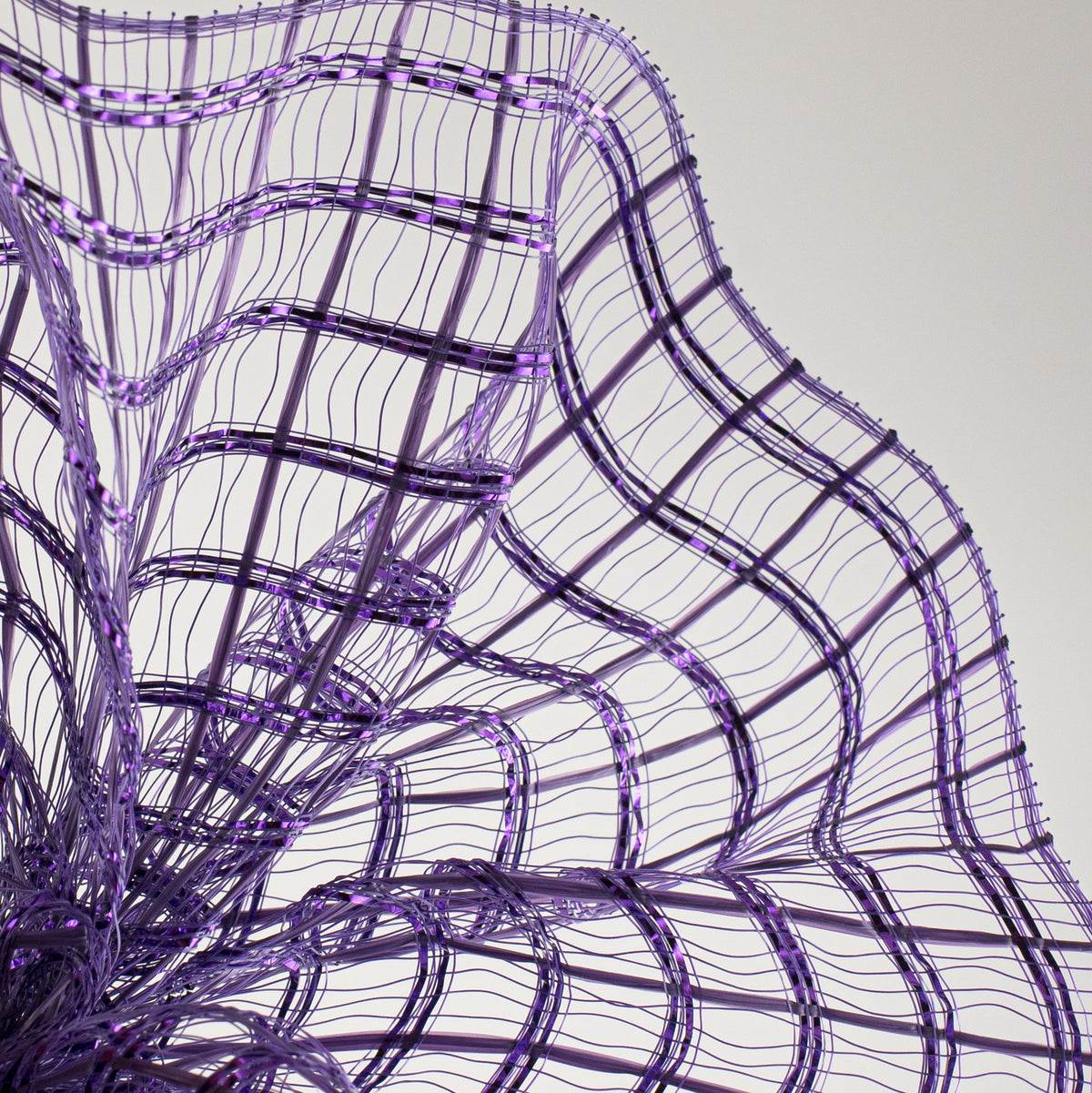 10" Wide Weave Metallic Mesh: Purple Lifestyle Photo