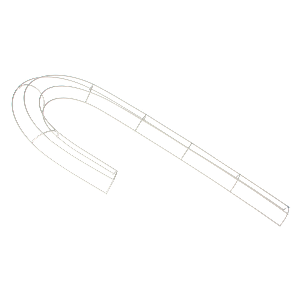 27" Box Wire Candy Cane Form: White detail photo 3