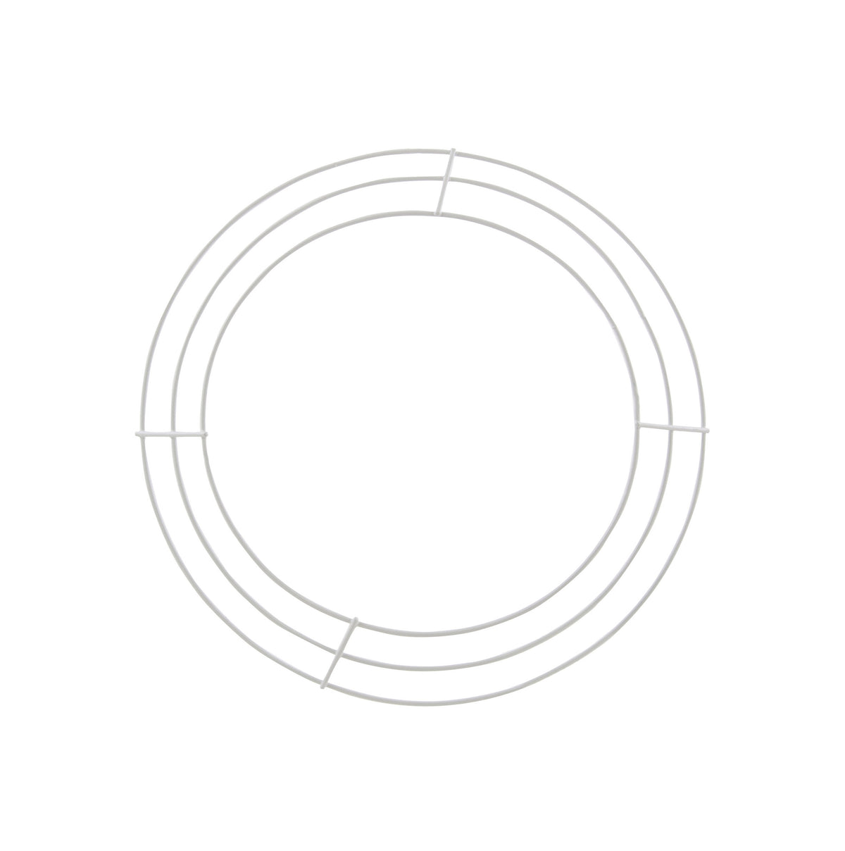 12" Wire Wreath Frame: 3-Wire White Item Number: MD064527
