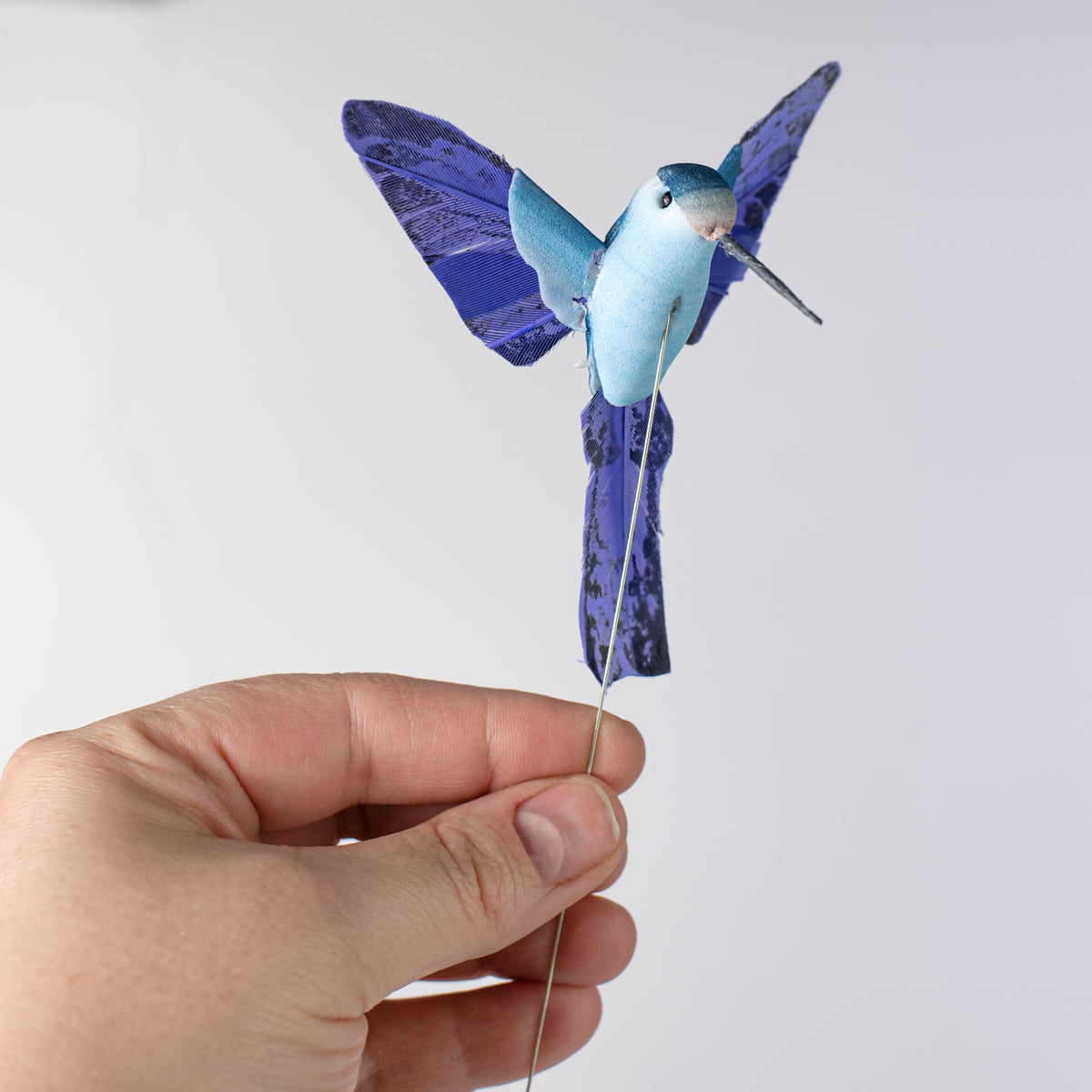 3.5" Wired Hummingbird Ornaments: Multicolor (Set of 12) Lifestyle Photo