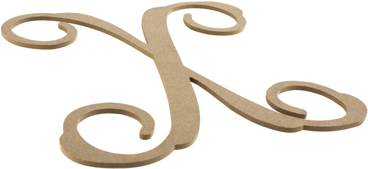12" Wood Letter Vine Monogram: X Lifestyle Photo
