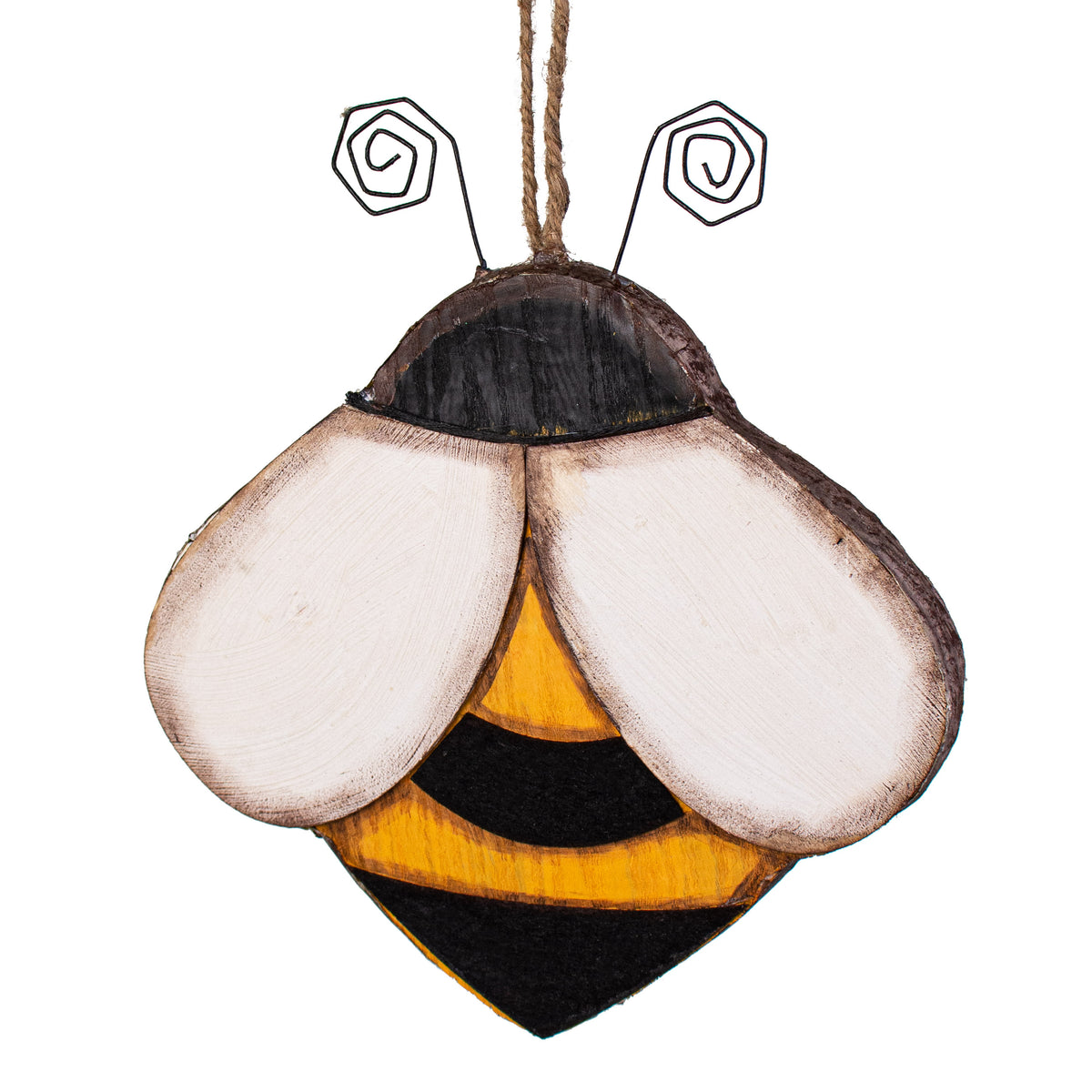 12" Wooden Bee Ornament Item Number: 62782YW